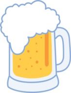 Fresh beer in a glass
