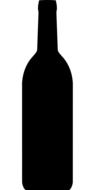 graphic image of a black wine bottle