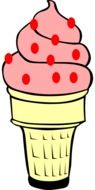 ice cream cone waffle as a drawing