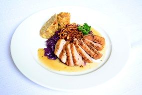 lunch plate meat