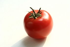 tomato closeup on white background