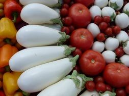 variety of vegetables on the market in italy