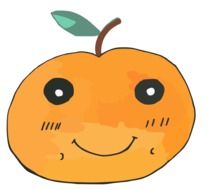 Picture of an orange with a smile