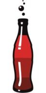 graphic image of a red bottle with lemonade