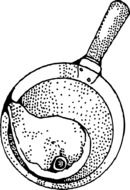 graphic image of food in the pan