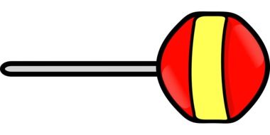 colorful lollipop candy vector drawing