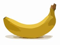 clipart of the yellow banana