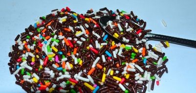 colorful chocolate sprinkles