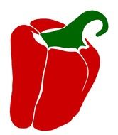 paprika vegetables drawing