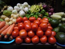 fresh vegetables on the table