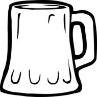 graphic image of beer mug