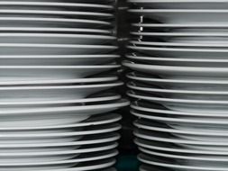 two plate stacks side by side