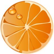 orange with drop drawing