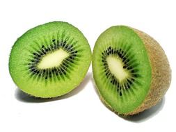 cut fresh kiwi fruit