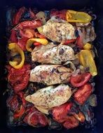 chicken with peppers