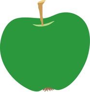 green apple clipart