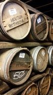 Photo of Wooden wine barrels