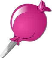 Violet sweet lollipop clipart