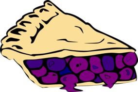 clipart of the blueberry cake