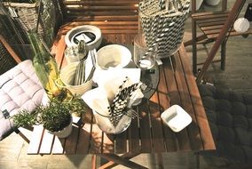 decorated served table