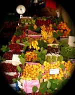 fruit stall in the market