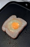 egg on bread for breakfast
