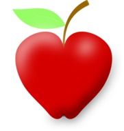 Delicious healthy apple clipart