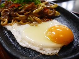 egg with udon noodles