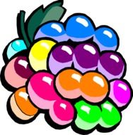 grape colorful drawing