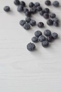 Healthy fresh blueberries on the table