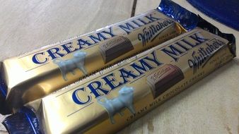 high-calorie chocolates with creamy milk