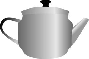 metal teapot