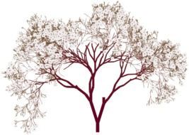 painted flowering fruit tree