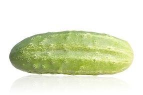 Close-up of the green cucumber green cucumber