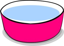 bowl with water drawing