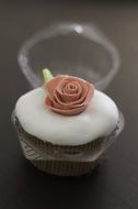 cupcake with a rose