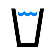 Symbol of water glass