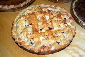 fresh and beautiful cherry pie