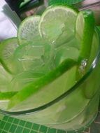 fresh and beautiful caipirinha cacha