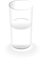 glass of water drawing