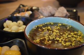 Taiwanese dessert in a plate