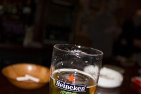 heineken beer in a glass