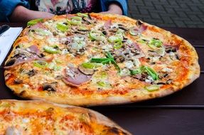 Big Delicious pizzas