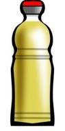 bottle of oil vector primitive drawing