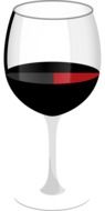 glass red wine drink bordeaux beverage drawing