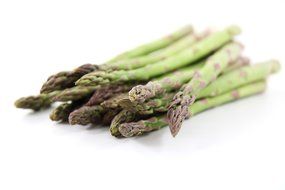 green asparagus on the table