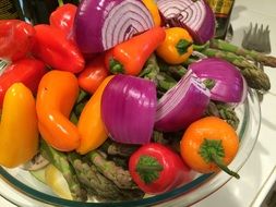 fresh vegetables on a plate