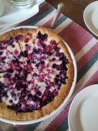 berry pie on a plate