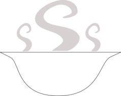 bowl soup silhouette drawing