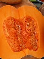 part of cut Pumpkin